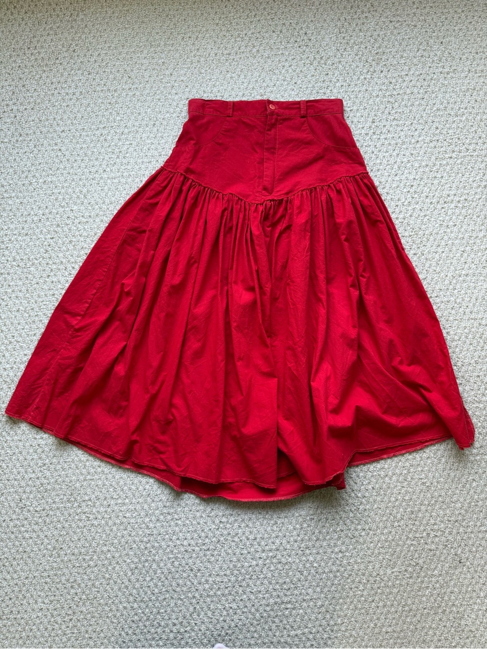 Vintage Red Helium Skirt